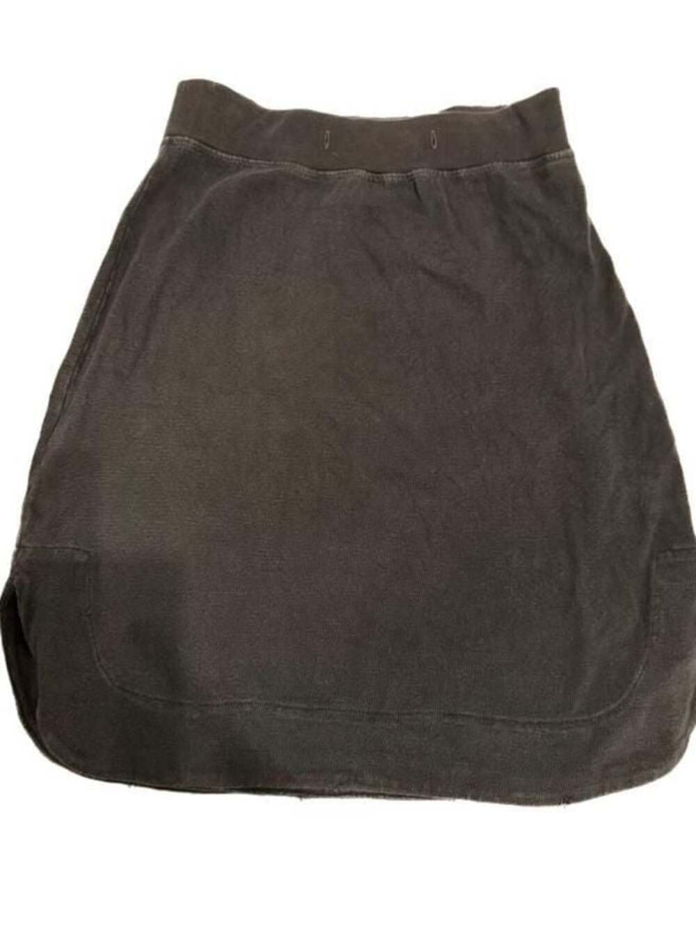 Standard James Perse Black Fleece Knit Mini Skirt